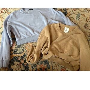 Zara And Offline Crop Top Long Sleeve Size Small/xsmall